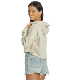 Limited Edition Women’s Hoodie Crop Top -Roxy Zone 7320115183784 heatherdust 5a