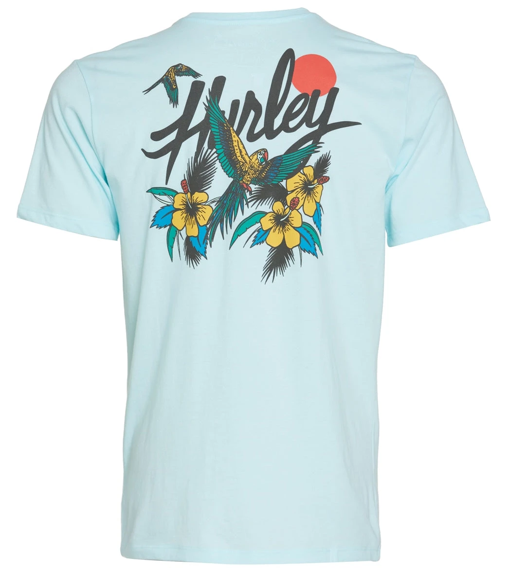 HURLEY Men's Everyday Washed Parrot Bay Tee 2 HURLEY Men's Everyday Washed Parrot Bay Tee - Image 2
