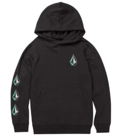 Volcom Boys' Iconic Stone Pullover Sweatshirt 6 Volcom Boys' Iconic Stone Pullover Sweatshirt -Roxy Zone 7397092917416 newblack 3a