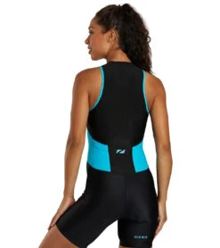 Zone3 Women's Activate Trisuit -Roxy Zone 7583264473256 blackturquoise 3a