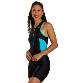 Zone3 Women's Activate Trisuit -Roxy Zone 7583264473256 blackturquoise 4a