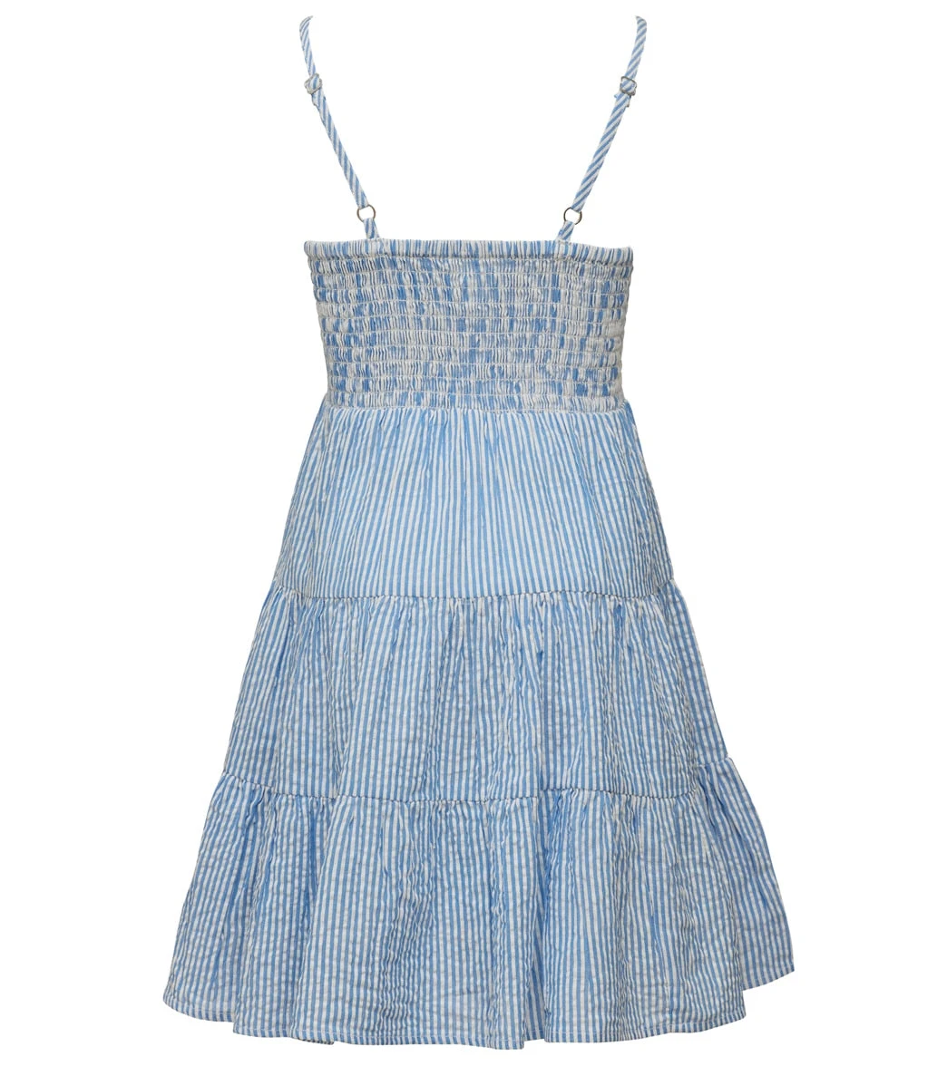 Girls' Cornflower Stripe Beach Dress (Little Kid, Big Kid) 2 Girls' Cornflower Stripe Beach Dress (Little Kid, Big Kid) - Image 2