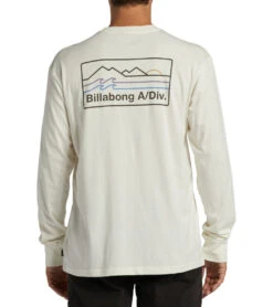 Billabong Men's Range Long Sleeve Tee -Roxy Zone 7607312842920 offwhite 3a