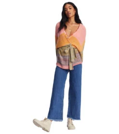 Billabong Women's Surf Check Cardigan 5 Billabong Women's Surf Check Cardigan -Roxy Zone 7607360585896 multi 3a