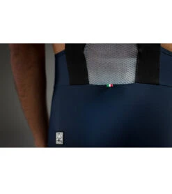 Santini Men's Forza Indoor Training Bib Shorts -Roxy Zone 7609137660072 nauticablue 4a