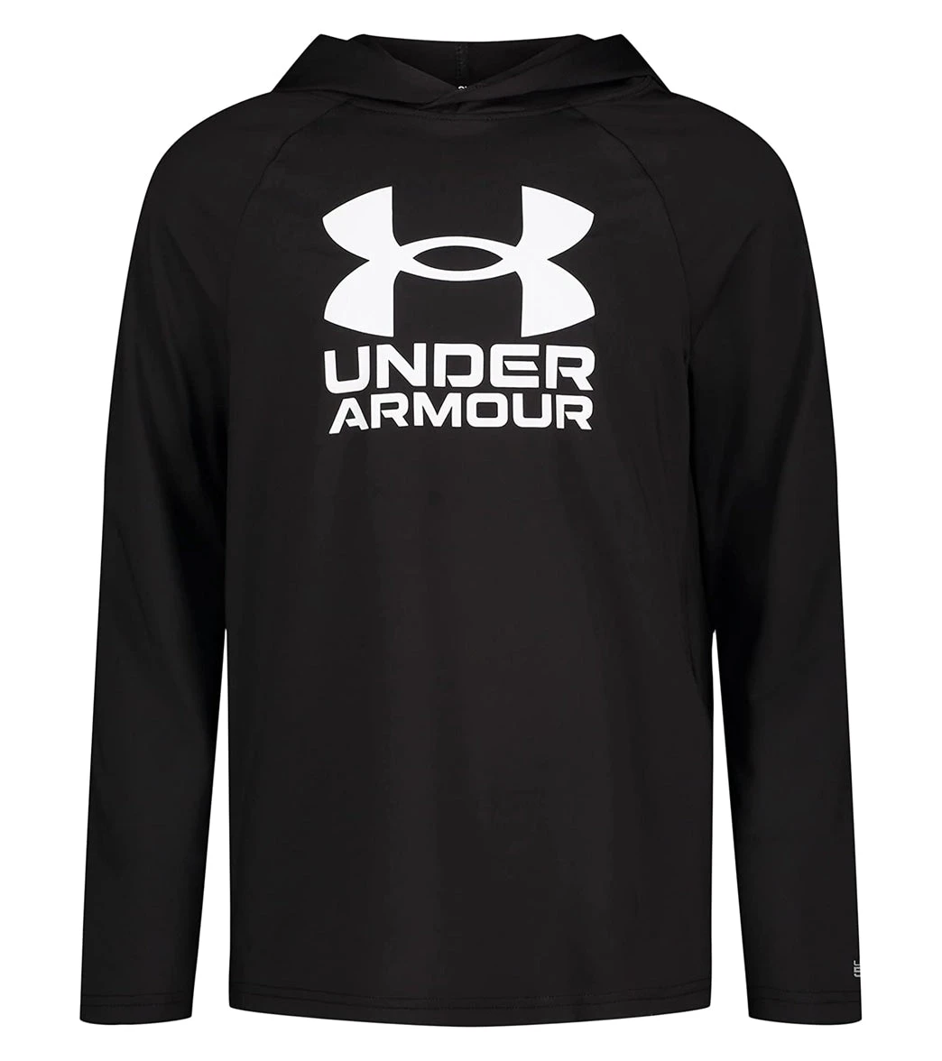 Under Armour Boys' UA Hooded Long Sleeve UPF Shirt (Little Kid, Big Kid) 1 Under Armour Boys' UA Hooded Long Sleeve UPF Shirt (Little Kid, Big Kid)
