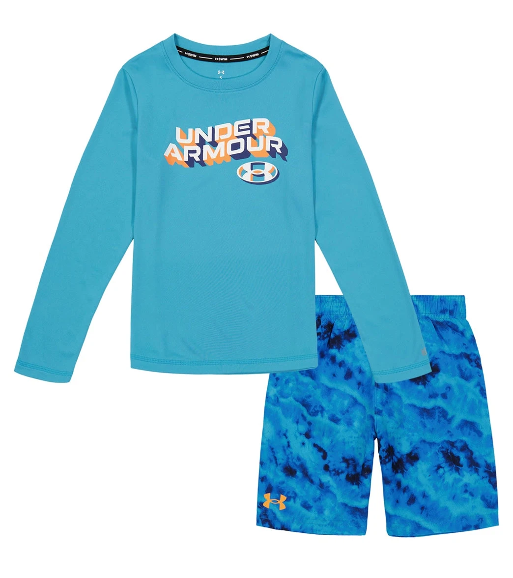 Under Armour Boys' UA Ridge Dye Long Sleeve Swim Set (Little Kid) 1 Under Armour Boys' UA Ridge Dye Long Sleeve Swim Set (Little Kid)