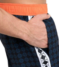 Arena Men's 50th Anniversary Beach Bermuda Shorts -Roxy Zone 7658040295592 blackmultinespolawhite 5a