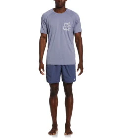 Nike Men's Swoosh Line Short Sleeve Rash Guard -Roxy Zone 7756939526312 ashenslate 3a