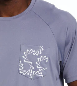 Nike Men's Swoosh Line Short Sleeve Rash Guard -Roxy Zone 7756939526312 ashenslate 5a