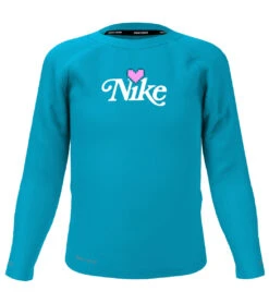 Nike Girls' Digi Heart Long Sleeve Rashguard (Little Kid)