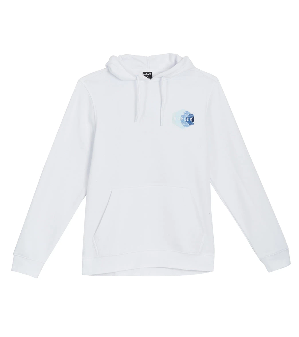 HURLEY Men's Seaside Fleece Pullover Hoodie 1 HURLEY Men's Seaside Fleece Pullover Hoodie