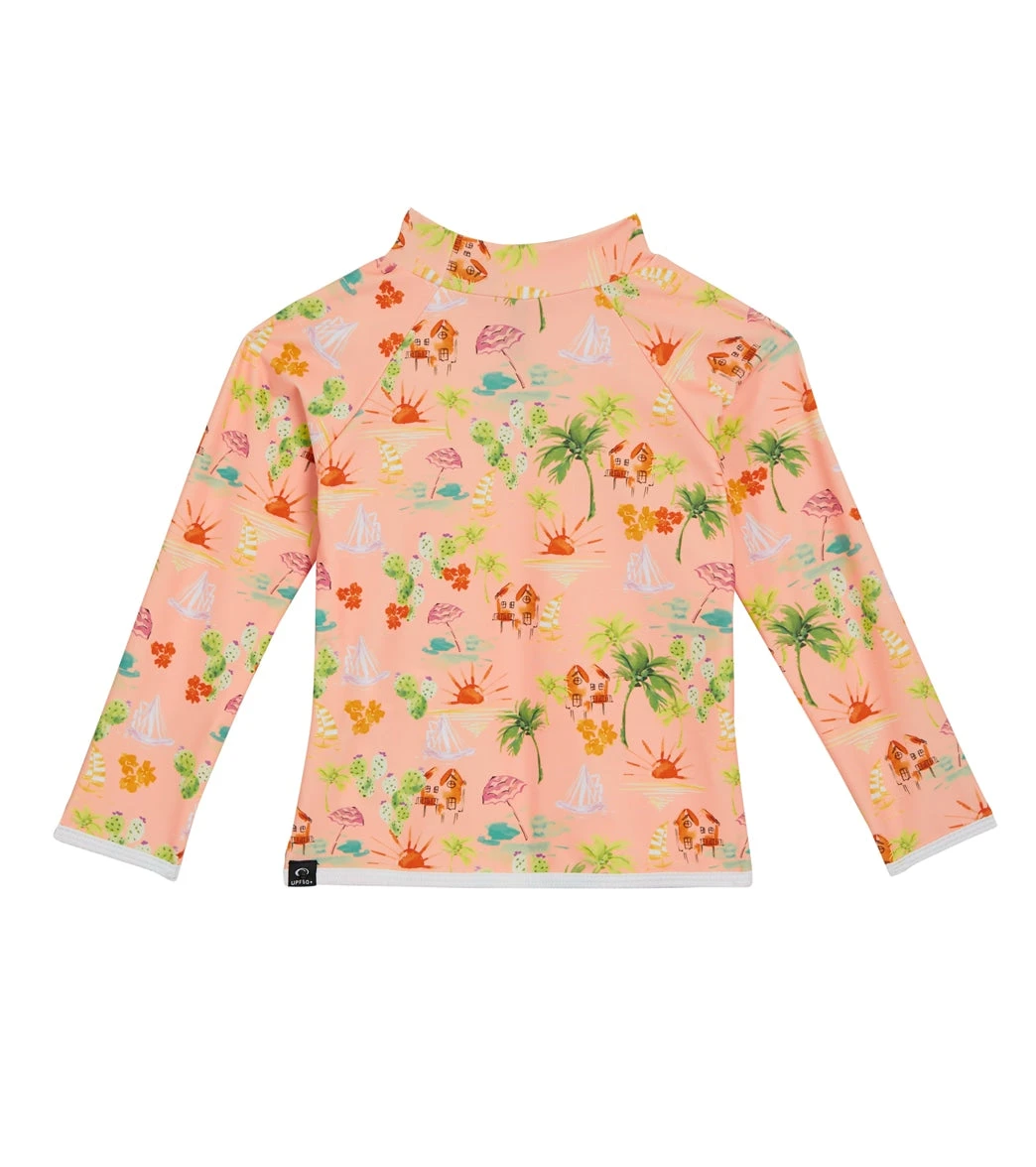 Rip Curl Girls' Vacation Club Long Sleeve Rashguard (Toddler, Little Kid) 2 Rip Curl Girls' Vacation Club Long Sleeve Rashguard (Toddler, Little Kid) - Image 2