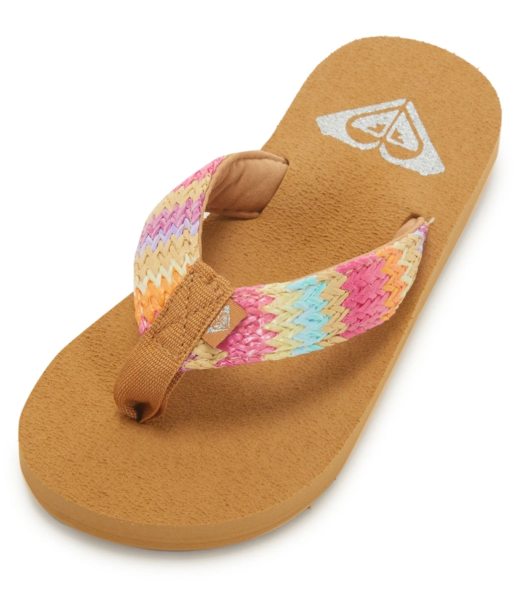 Roxy Girls' RG Porto Raffia Flip Flops (Little Kid, Big Kid) 1 Roxy Girls' RG Porto Raffia Flip Flops (Little Kid, Big Kid)