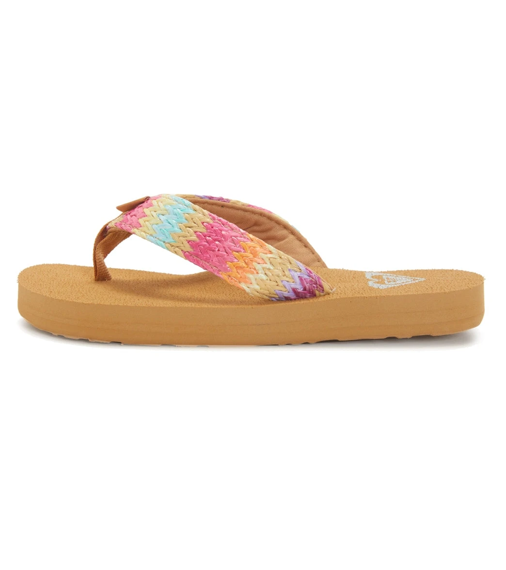 Roxy Girls' RG Porto Raffia Flip Flops (Little Kid, Big Kid) 2 Roxy Girls' RG Porto Raffia Flip Flops (Little Kid, Big Kid) - Image 2
